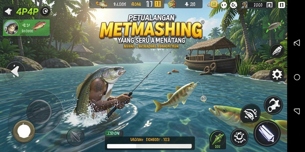 Tangkapan besar dalam gameplay 4P4P yang mengasyikkan.