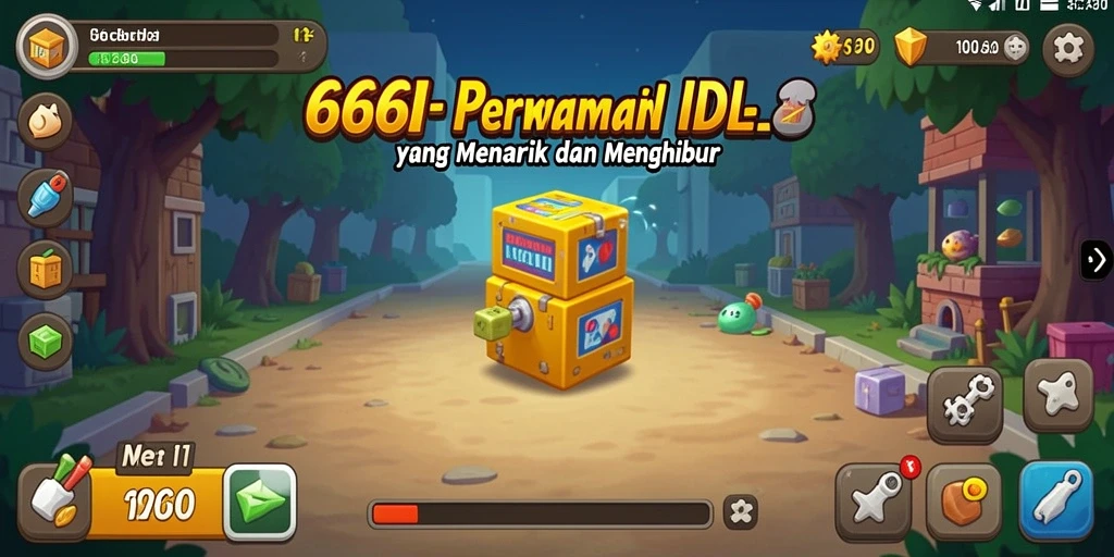 Tampilan gameplay 666I yang penuh warna dan menarik saat bermain Idle.