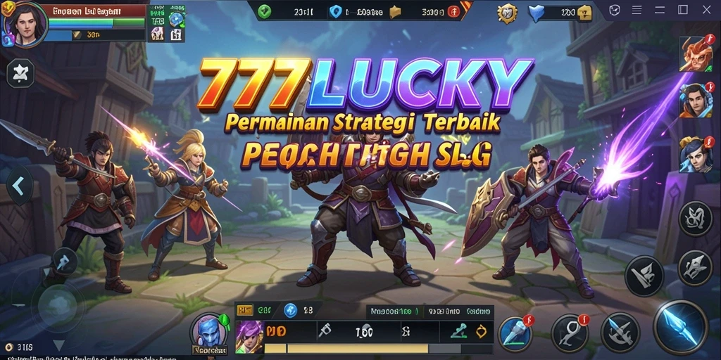 Tangkapan layar menampilkan pertempuran seru dalam 777LUCKY.