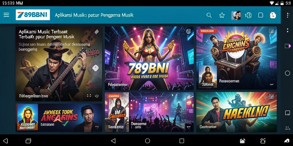 Screenshot permainan <strong>789BNI</strong> menampilkan pengalaman musik yang interaktif.