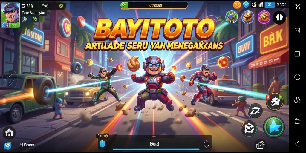 Screenshot gameplay BAYITOTO yang menampilkan aksi arcade seru.