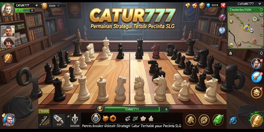 Screenshot menampilkan gameplay seru di CATUR777.