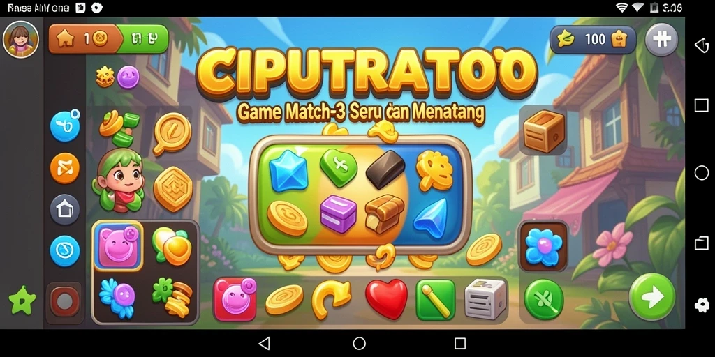 Tampilan gameplay seru dari CIPUTRATOTO yang penuh warna.