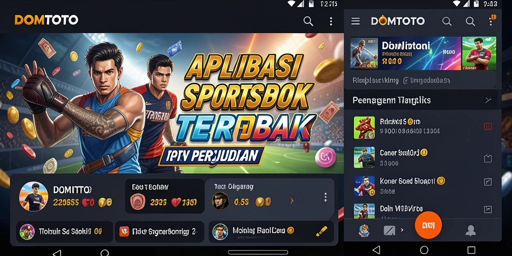 Tampilan utama gameplay DOMTOTO yang menarik dan interaktif dalam Sportsbook.