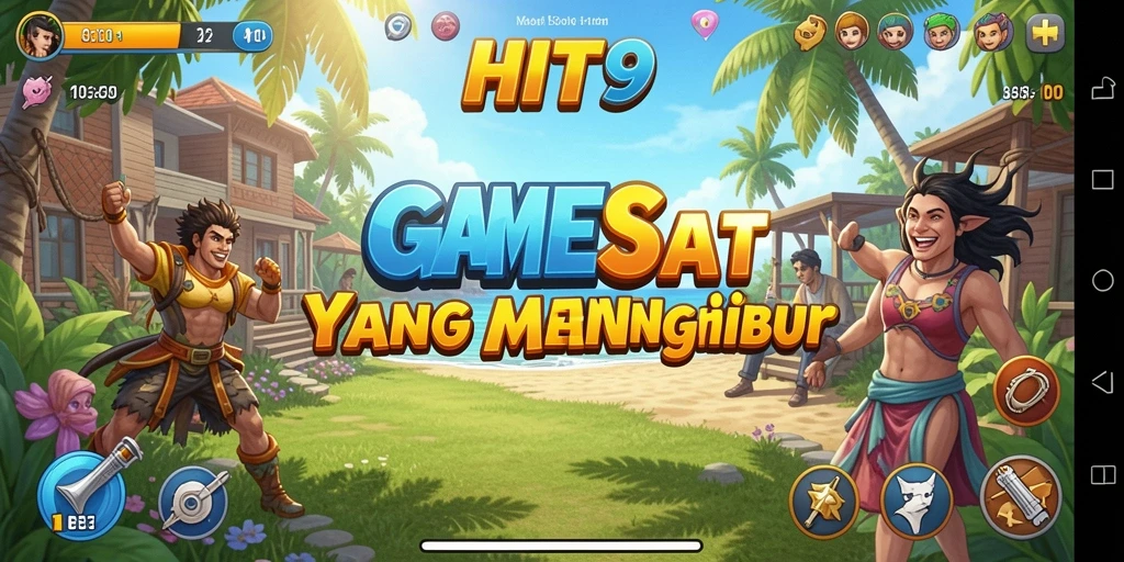 Gameplay HIT9 yang seru dan penuh warna.