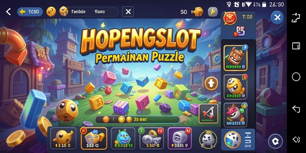 Screenshot HOPENGSLOT menampilkan gameplay seru Puzzle.