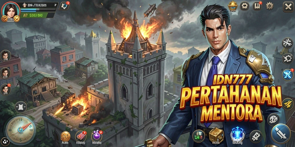 Gameplay IDN777 yang seru dan menantang di Tower Defense.