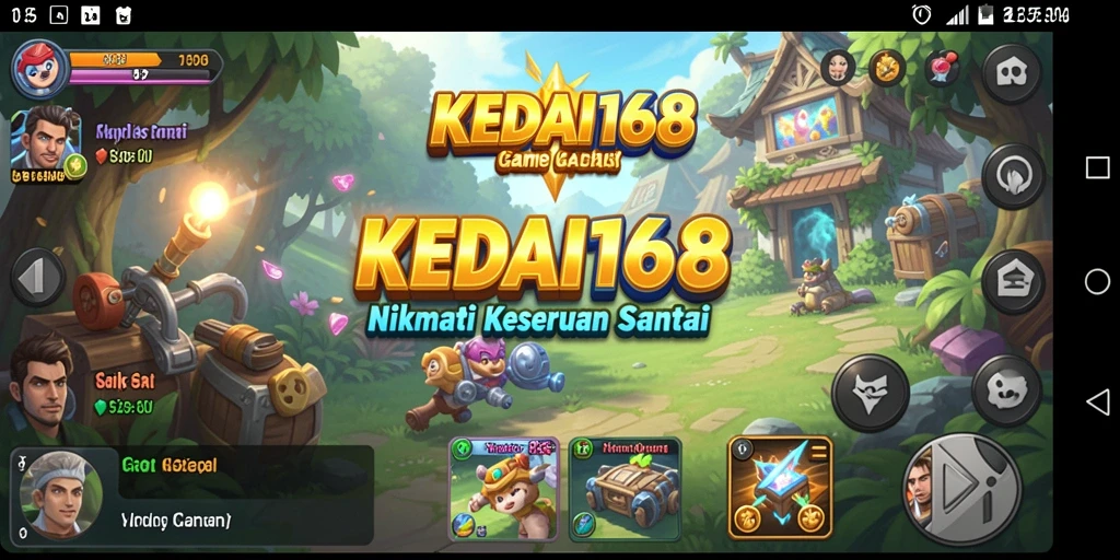 Tangkapan layar KEDAI168 menampilkan gameplay yang penuh warna dan menyenangkan.