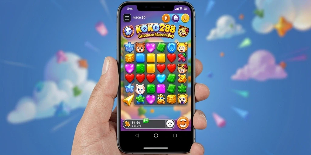 Tampilan gameplay KOKO288 dengan elemen Match-3 yang mengasyikkan.