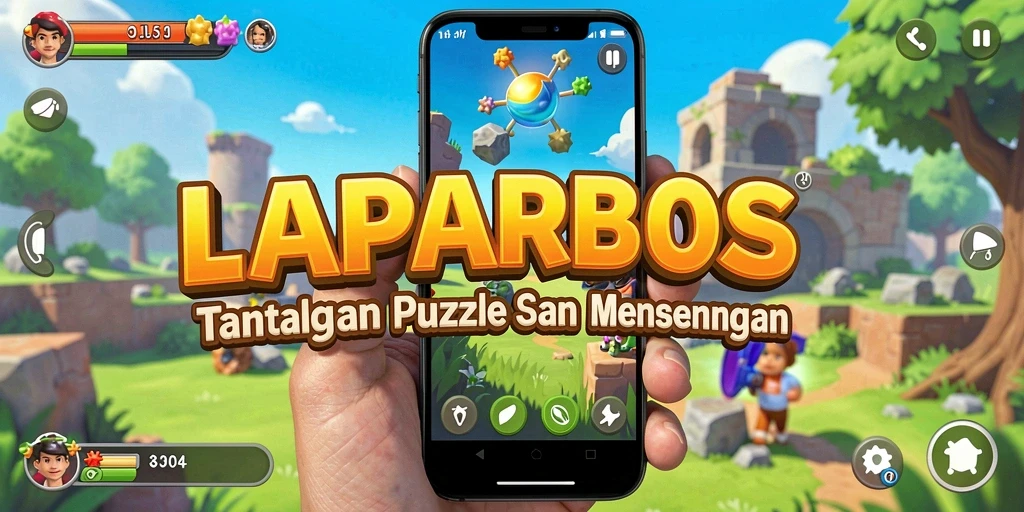 Tangkapan layar gameplay LAPARBOS dengan tantangan puzzle seru.