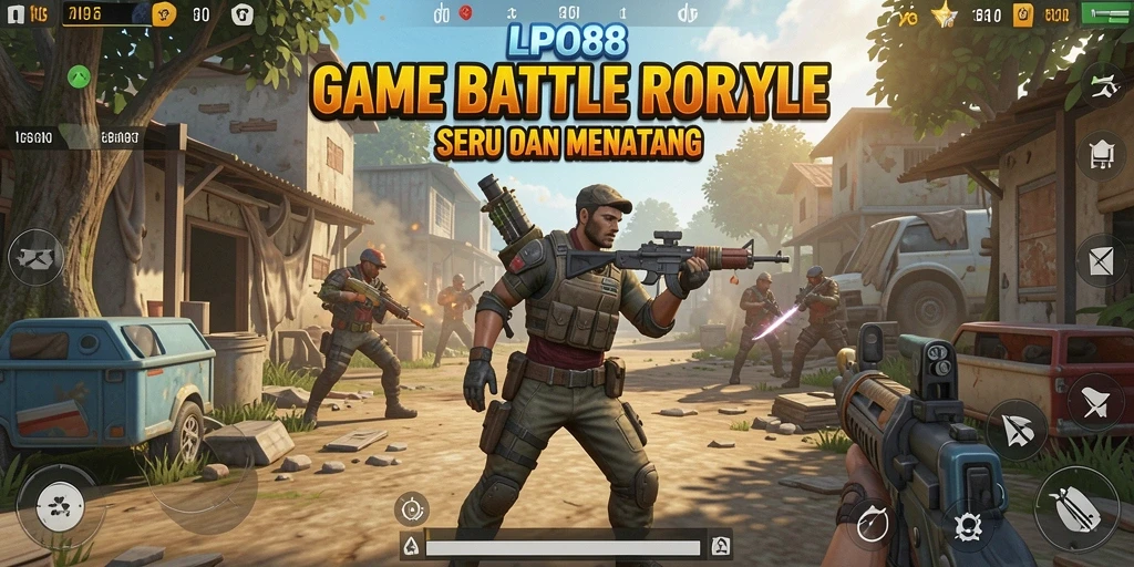 Tampilan gameplay LPO88 dengan aksi Battle Royale yang mendebarkan.