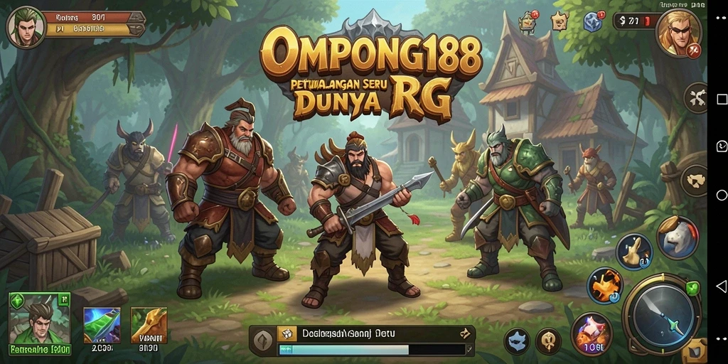 Screenshot OMPONG188 menunjukkan aksi seru dalam gameplay RPG.