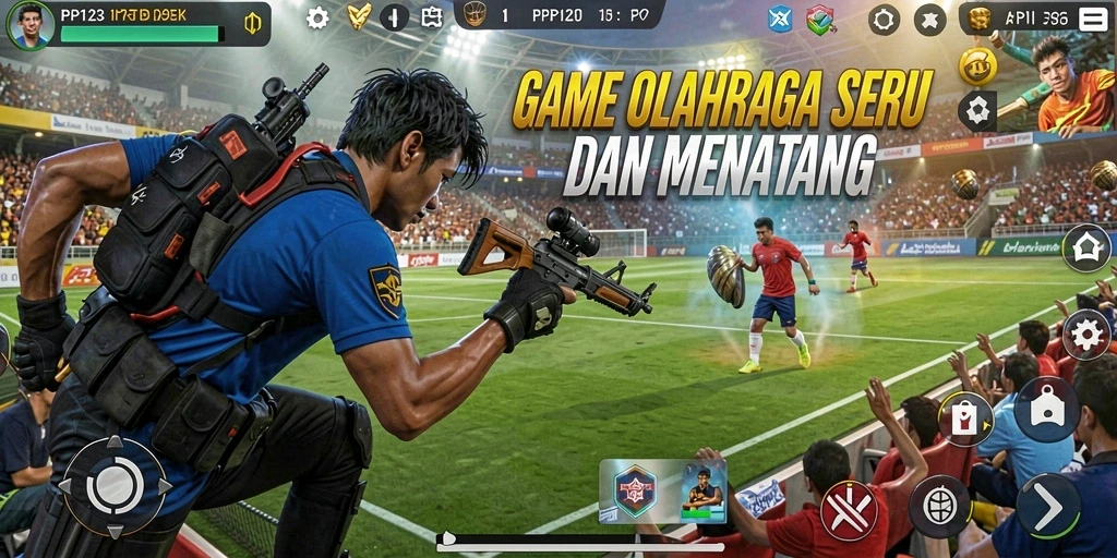 Tampilan gameplay PP123 yang memukau dan menegangkan.