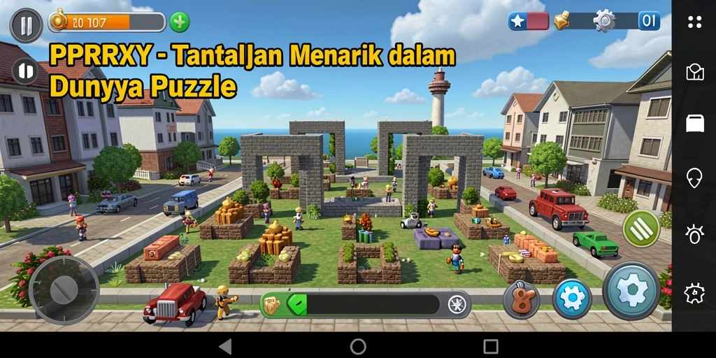 Tampilan gameplay <strong>PPRRYY</strong> yang menantang dan penuh warna.
