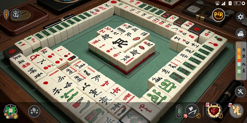 Screenshot gameplay RP8 menunjukkan momen seru mencocokkan ubin Mahjong.