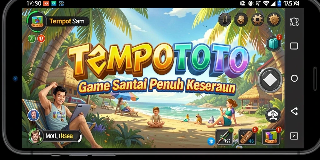 Screenshot gameplay TEMPOTOTO menampilkan keseruan dalam bermain.