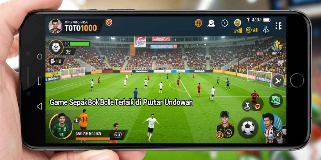 Screenshot gameplay TOTO1000 dengan aksi pertandingannya.