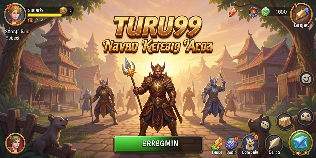Tampilan gameplay TURU99 yang menarik dalam membangun strategi.