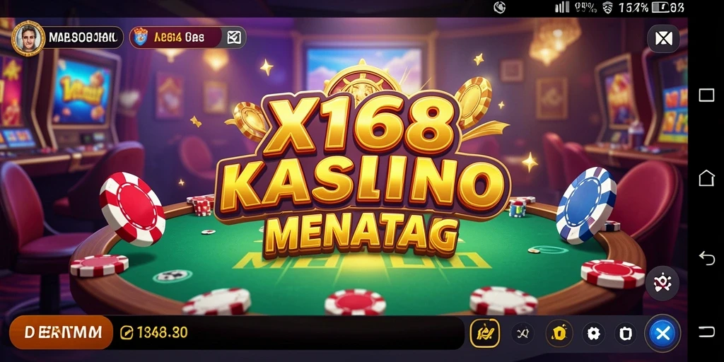 Tangkapan layar X168 menampilkan gameplay Kasino yang mengasyikkan dan interaktif.