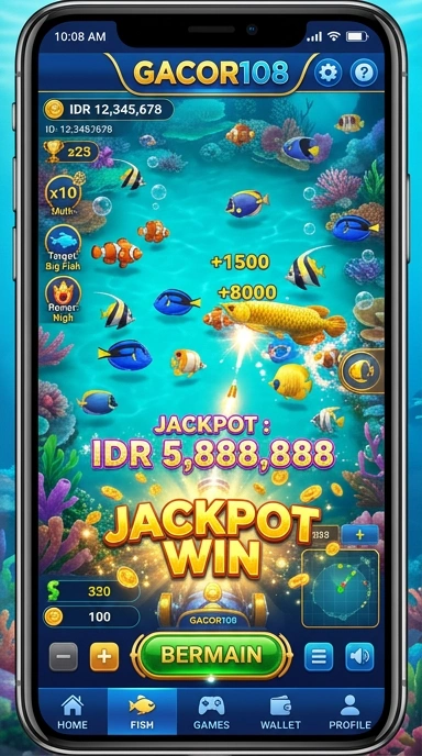 Tampilan antarmuka aplikasi gacor108 yang menarik.